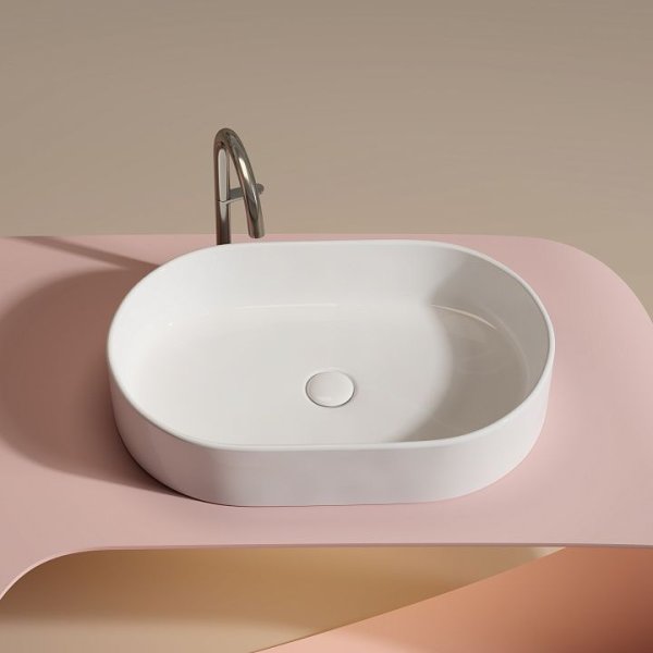 Раковина накладная Ceramica Nova Element CN6048 60.8x38.5x12.2 белый