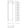 Шкаф-пенал Geberit Acanto 500.637.JL.2 173 песчаное стекло/песчаный матовый