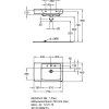 Раковина Geberit Renova Plan 122180000  75 с полочкой справа  белая
