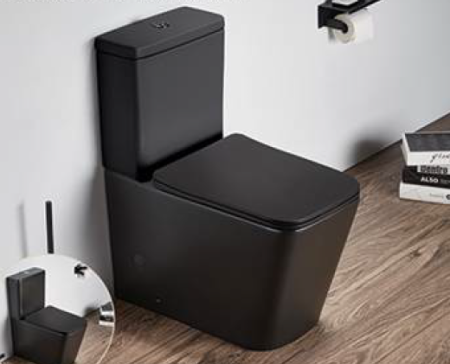 Унитаз напольный Ceramalux 2170 AXMB, черный матовый