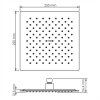 Верхний душ WasserKRAFT Glan 6600 A199 черный