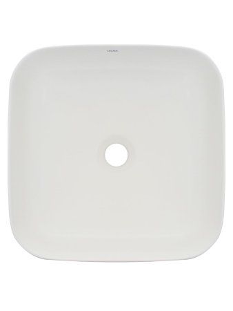 Раковина накладная квадратная, AQUAme AQM5011 цвет белый матовый 390x390x130