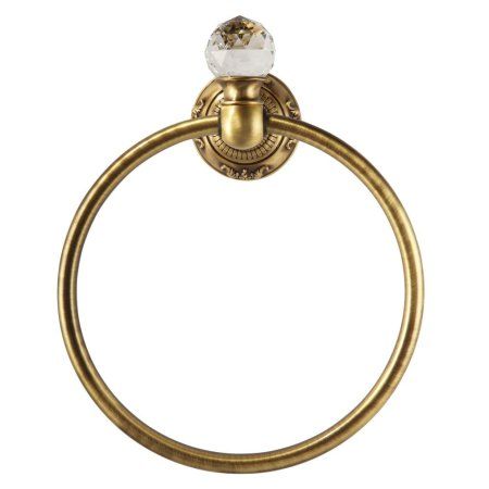 Полотенцедержатель Migliore Cristalia 16773 кольцо, бронза/swarovski