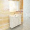 Зеркало-шкаф COMFORTY "Сочи-85" белый глянец