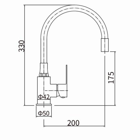 Смеситель для кухни FASHUN (A54101-7)