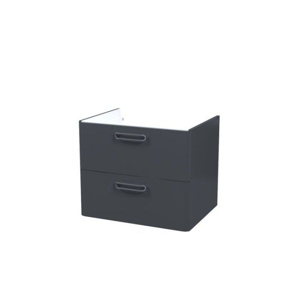 Тумба подвесная, 60 см, серый, Brick, IDDIS, BRI60G0i95. Подходит умывальник: 0106000i28