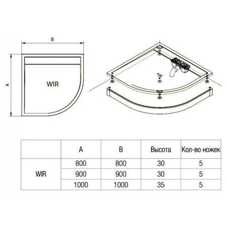 Панель для поддона SanSwiss PWIR 90x90 белый