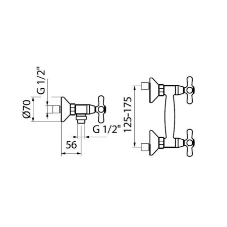 Смеситель для душа Webert Armony AM760102015, хром