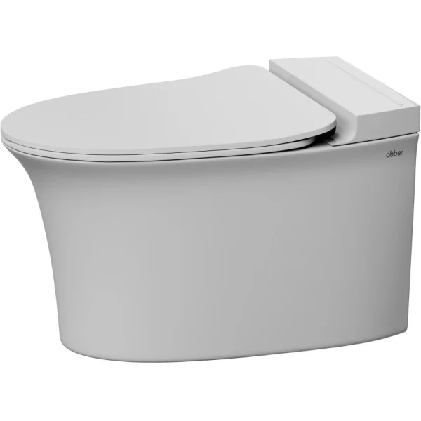 Унитаз подвесной Abber Bequem AC1124P импульсный, безободковый, с сиденьем микролифт, белый