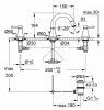 Смеситель Grohe Grandera 20417IG0 для раковины на 3 отверстия
