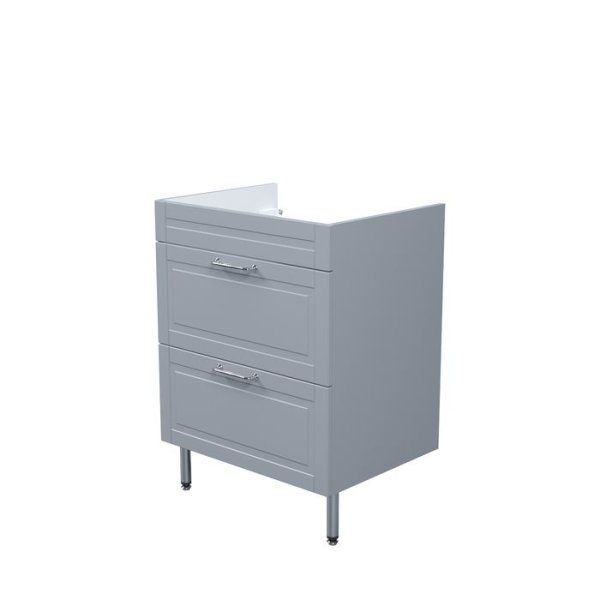 Тумба напольная, 60 см, светло-серый, Oxford, IDDIS, OXTZF6QD0LQF0iFY95ES подходит умыв. 0136000i28