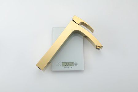 Смеситель для раковины высокий Gappo G1007-32, золото