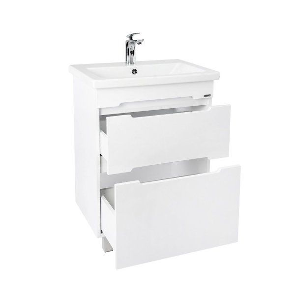 Тумба VIANT "Марсель" COMO 60 2 ящика белая 430х560х820 (VMAR60CO-T2Y)