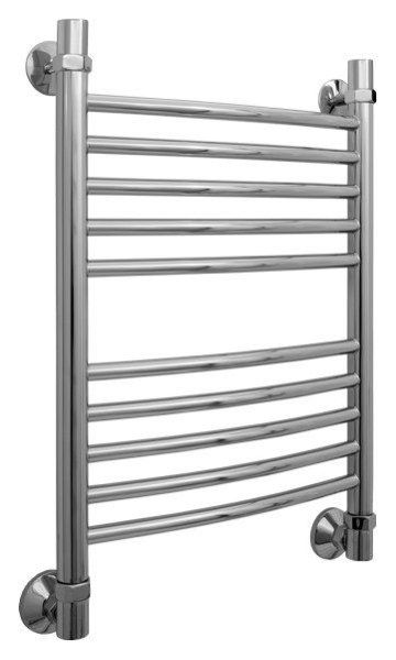 Полотенцесушитель водяной Сунержа Богема 600x400 хром выгнутый, с дополнительной перемычкой