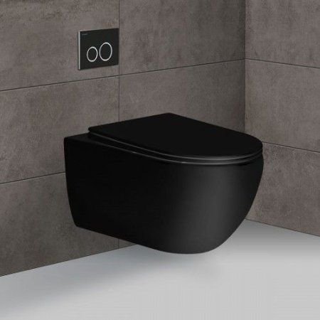 Унитаз Vincea Evo VT1-34MB (подвесной) матовый черный