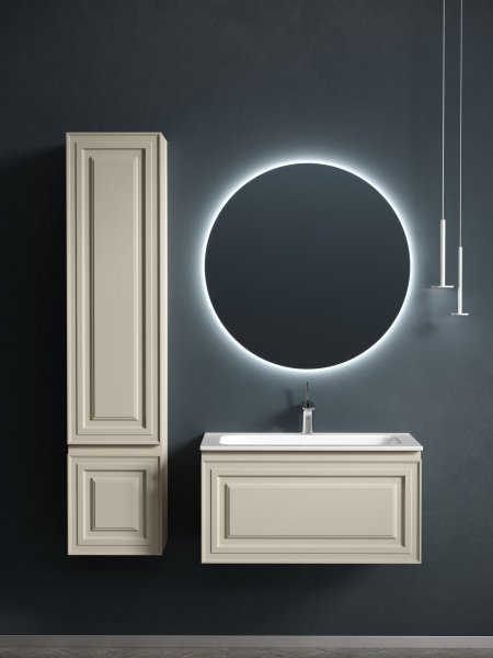 Тумба подвесная SANCOS Very 790х445х406, c одним  ящиком оснащенным доводчиками, Beige Soft , VR80CE