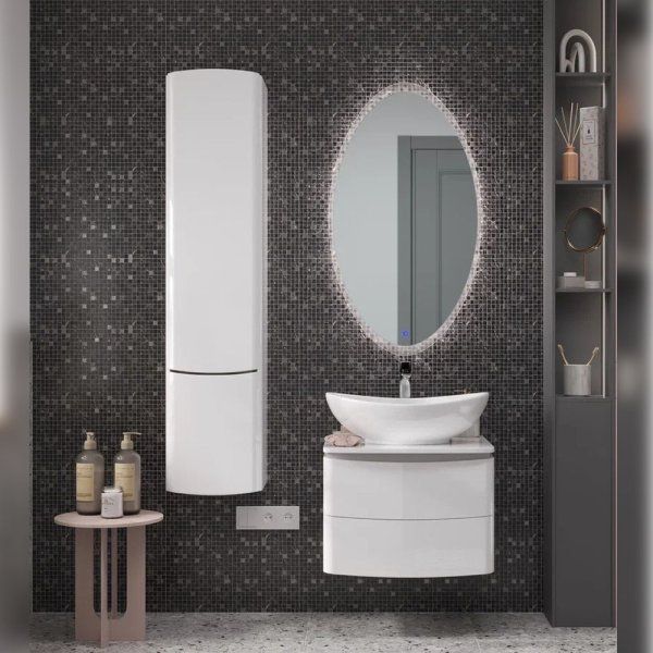 Шкаф Velvex  Luna 350 навесной белый (pp.LUN.35)