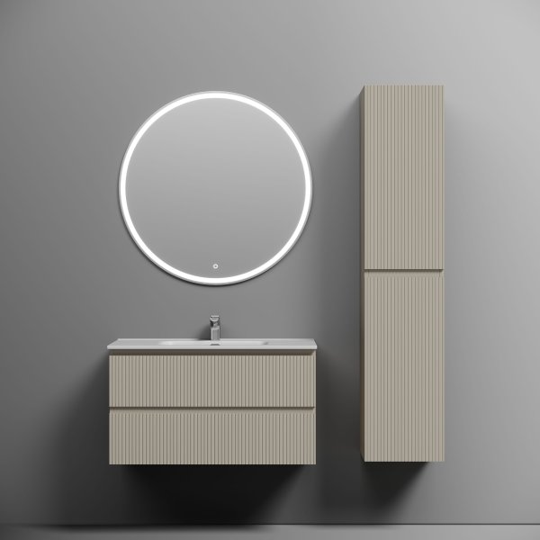 Тумба подвесная SANCOS Snob T 890х445х500, c двумя ящиками оснащенными доводчиками, Beige Soft, SNT90CE