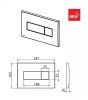Кнопка смыва AlcaPlast ALCA M370 белый
