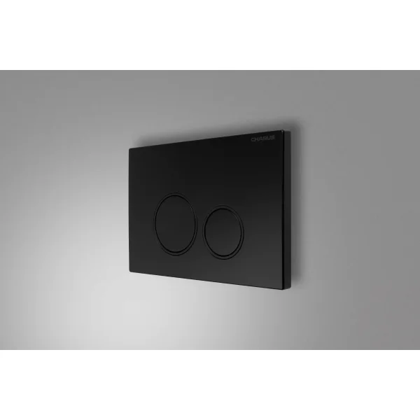 Кнопка смыва Charus Spazio FP.330.DW.02 для инсталляции, черный матовый