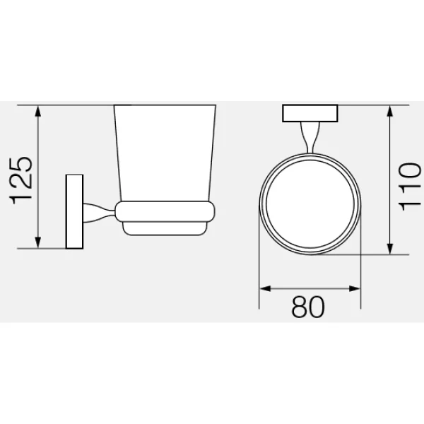 Стакан Veragio Stanford Bronzo VR.STD-7740.BR