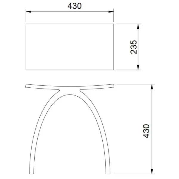 Стульчик для ванной Abber Kristall AT1739Aquamarin