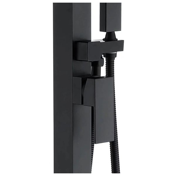 Смеситель напольный для ванны Groсenberg GB800BL, черный