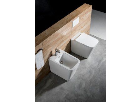 Унитаз напольный приставной безободковый AQUATEK ЛИБРА New AQ1908N-00 540*355*410 мм,  с микролифтом