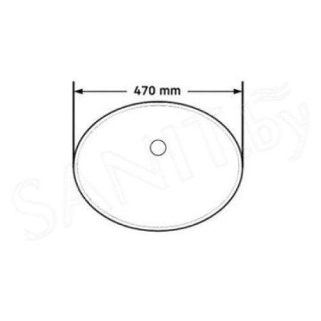 Умывальник Rea Nel Black U1023 черный