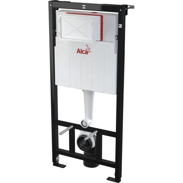 Система инсталляции для унитазов AlcaPlast Solomodul AM101/1120-3:1 RUS SET+M70 3 в 1 кнопка белая