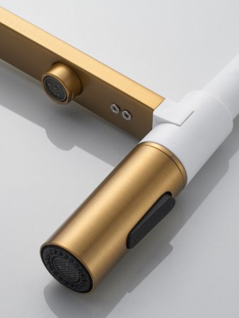 Смеситель для кухни Shevanik S478G, Золотой сатин