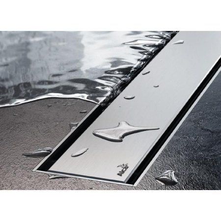 Решетка AlcaPlast DESIGN-1150LN нержавеющая сталь глянцевая