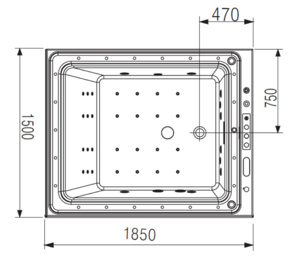Акриловая ванна Gemy G9268 Milk SPA с гидромассажем