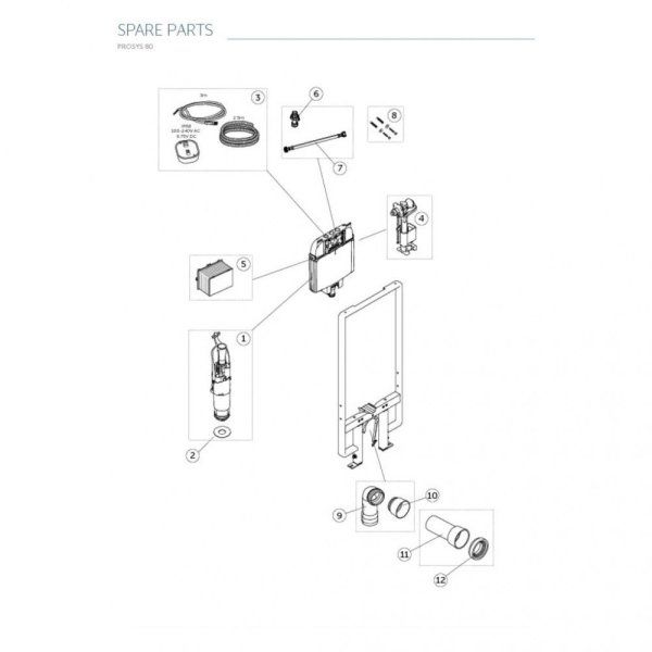 Система инсталляции Ideal Standard ProSys 80 R027867 для унитаза
