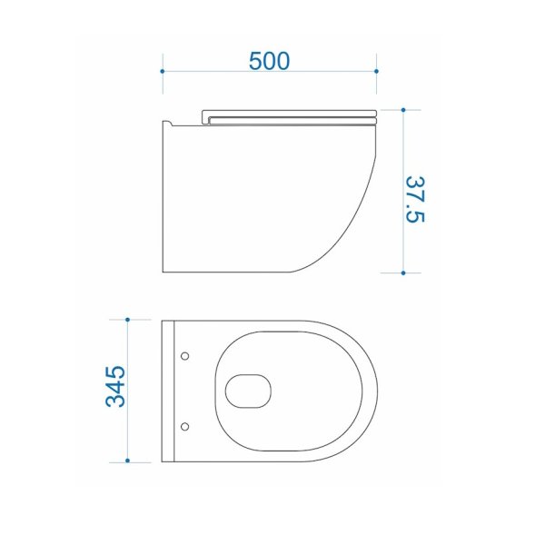 Унитаз подвесной Maretti Calabria безободковый с микролифтом, CA10PBM29-844, белый