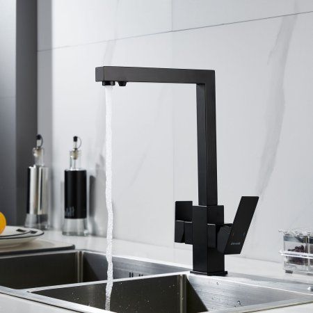 Смеситель для кухни Shevanik S1JR48QLH, Черный