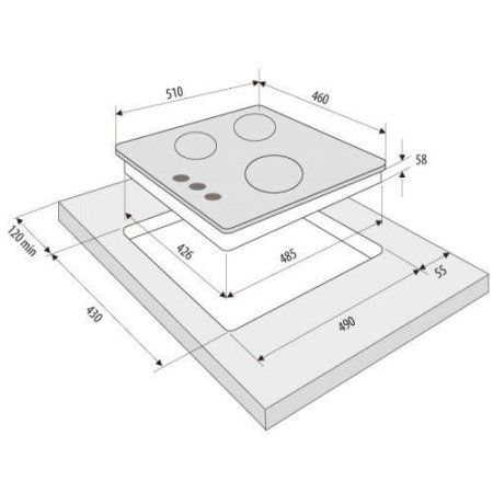 Варочная панель Krona ANIMA 45 IV