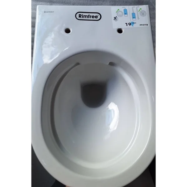 Унитаз подвесной Geberit Acanto 500.600.01.2 безободковый, белый (Нарушена упаковка)