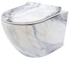 Подвесной унитаз REA CARLOS SLIM RIMLESS GRANIT MATT REA-C8003