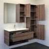 Шкаф-колонна COMFORTY "Бордо-40" дуб темно-коричневый