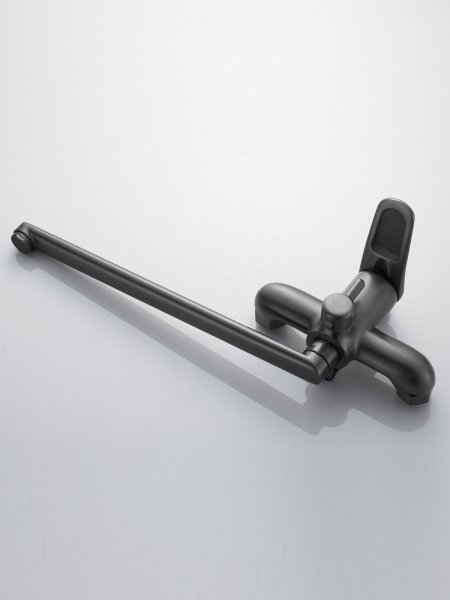 Смеситель для ванны Shevanik S4722T, Оружейная сталь