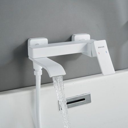 Смеситель для ванны Shevanik S4QF00MC2CGZ, Белый