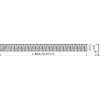 Решетка AlcaPlast ZIP-950L нержавеющая сталь глянцевая