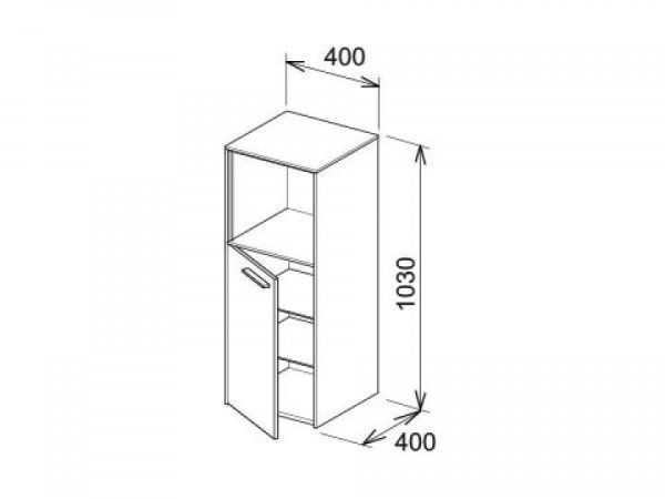 Тумба Keuco Royal 60 32120210001 103 L, белый глянец