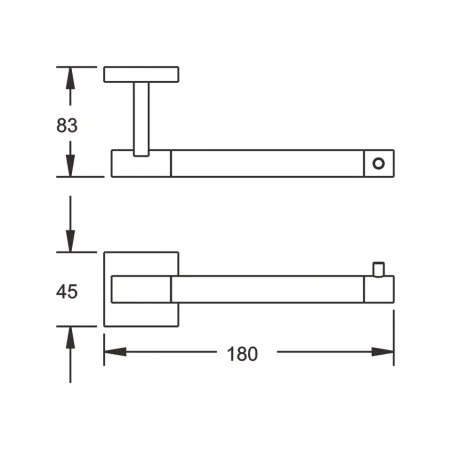 Держатель для туалетной бумаги подвесной Rose RG3005H, Золото с черным