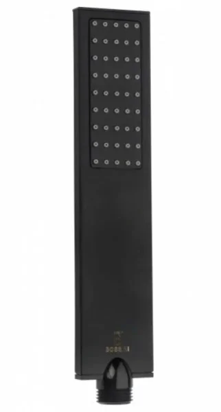 Смеситель для ванны Bossini GILLO с ручным душем, керамический картридж, шланг из латуни 125 см, черный матовый Z00728.073