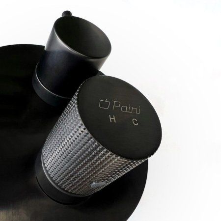 Смеситель для ванны Paini Cox Grip встраиваемый, черный матовый