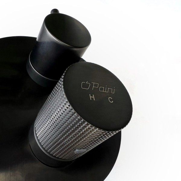 Смеситель для ванны Paini Cox Grip встраиваемый, черный матовый