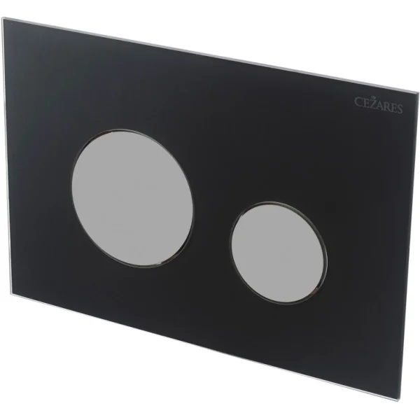 Кнопка смыва Cezares Lux LUX-GN-01-C для инсталляции, черный/хром