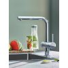 Смеситель Grohe Blue Pure Minta 31721DC0 для кухонной мойки с функцией фильтрации воды, суперсталь